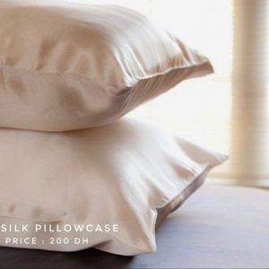 Beige Silk Pillowcase