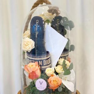 Dior Blue Embroidered Cotton dway mule